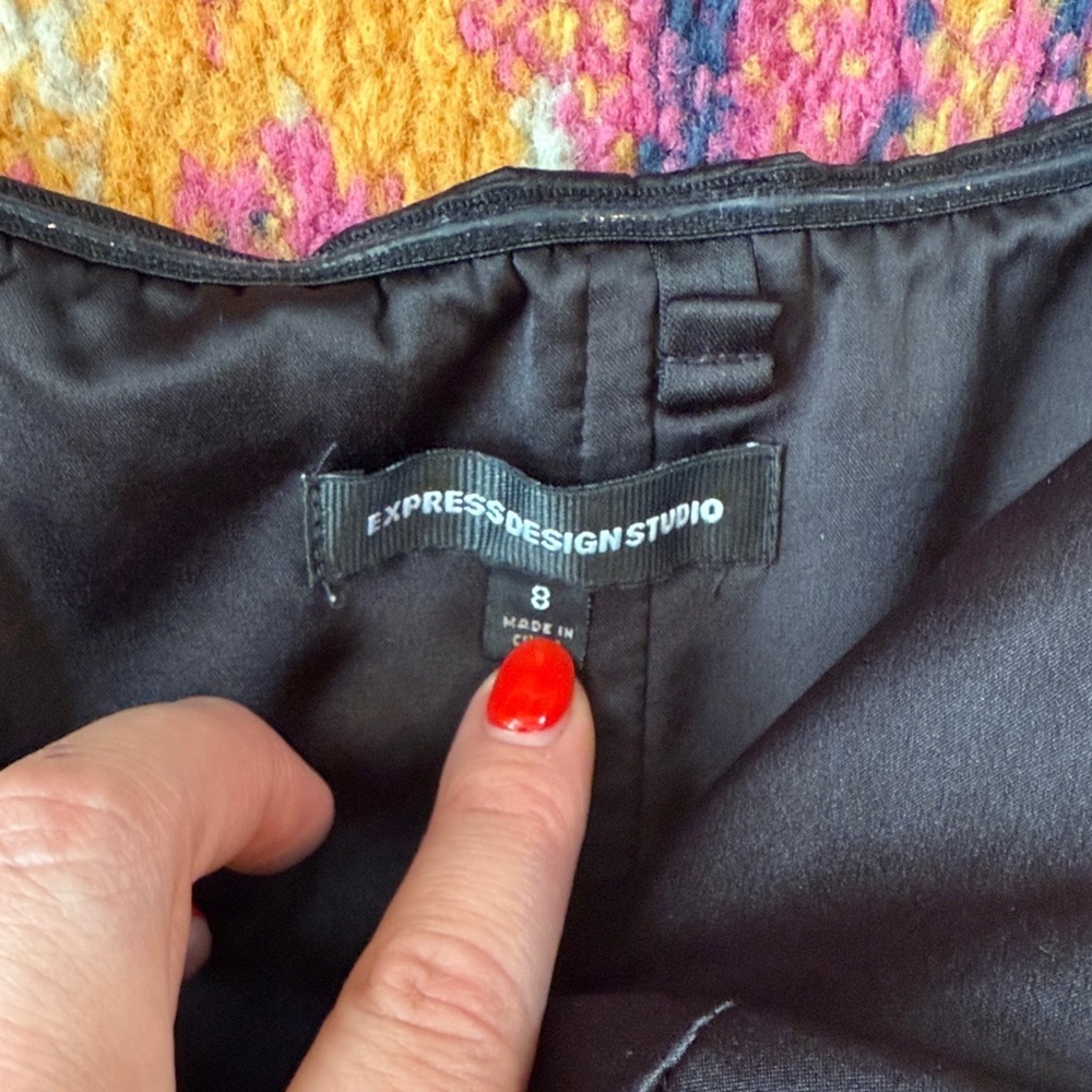 Express Black Strapless Dress - Picture 3 of 6